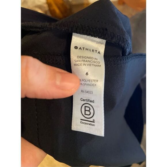 Athleta Womens Black Venture Elastic Cuffed Drawstring Joggers Pants Size 6 - Picture 4 of 7